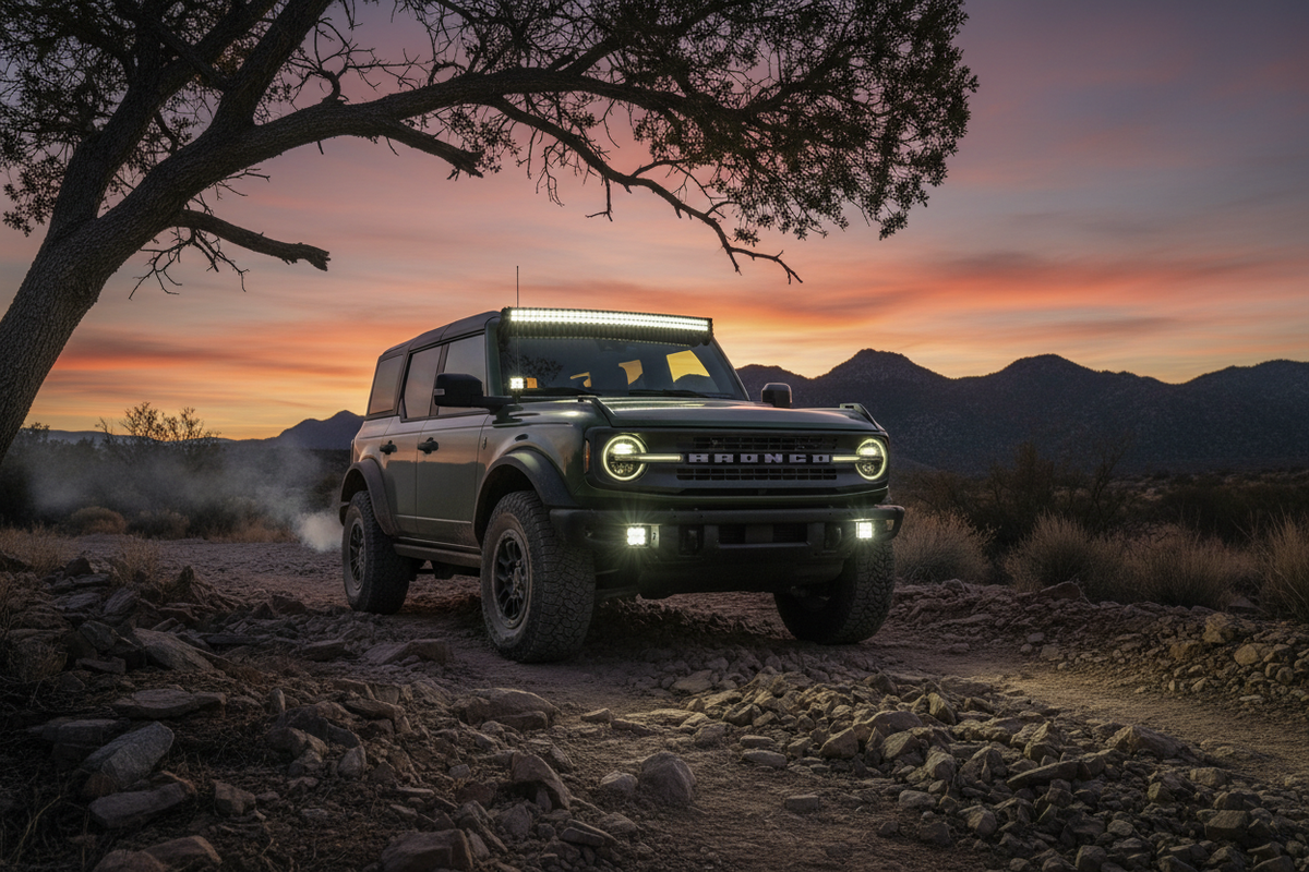 Ford Bronco with LED Lights